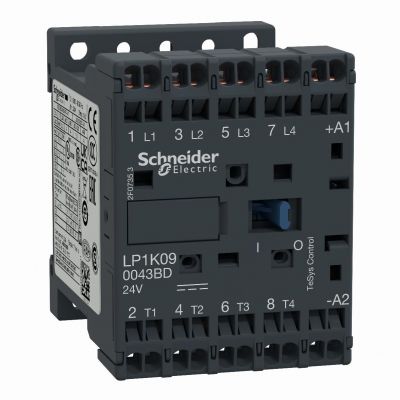 Stycznik mocy TeSys K 20A 4P 4NO cewka 24VDC zaciski sprężynowe LP1K090043BD SCHNEIDER (LP1K090043BD)